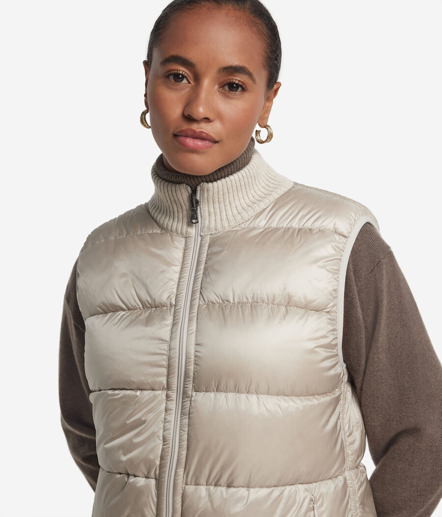 gilet in cashmere intrecciato