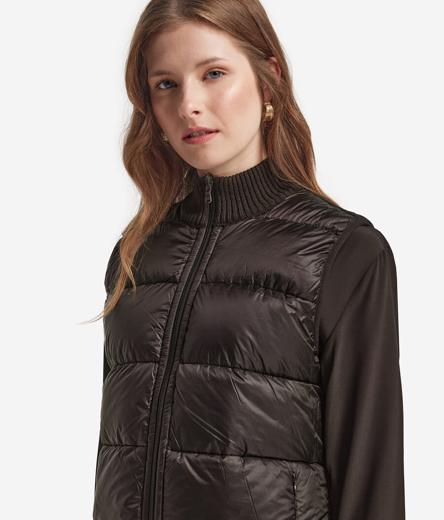 gilet in cashmere intrecciato