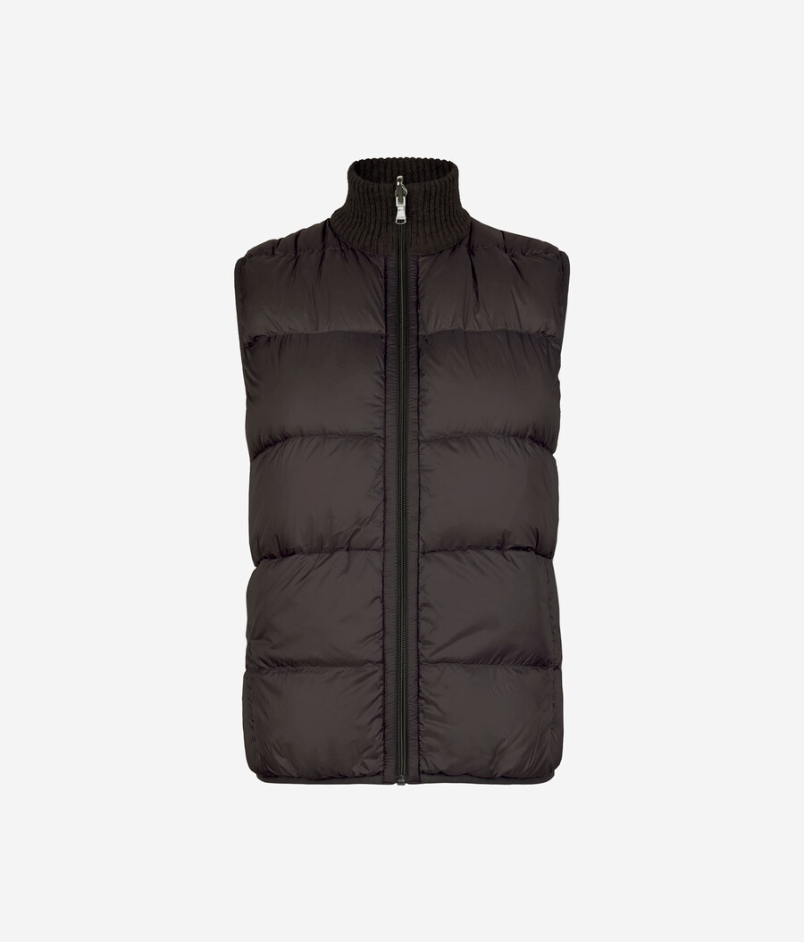 gilet in cashmere intrecciato