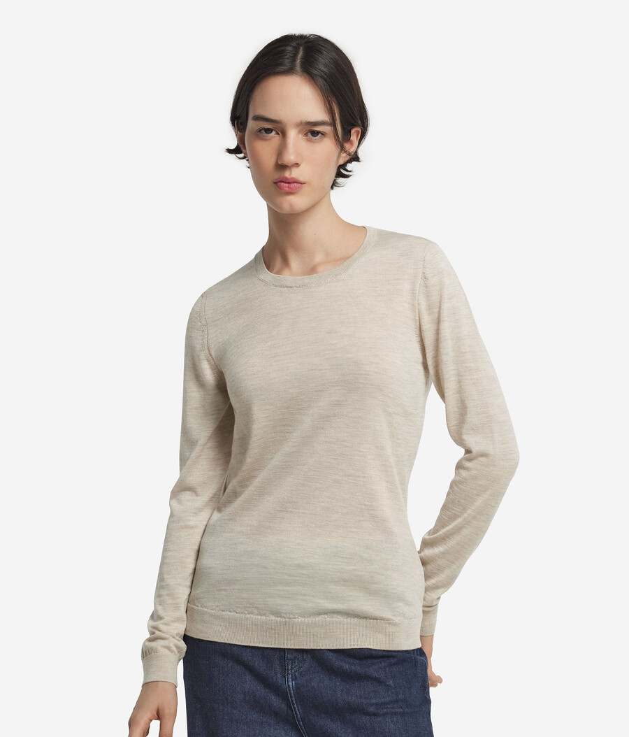 maglione girocollo in cashmere ultrafine