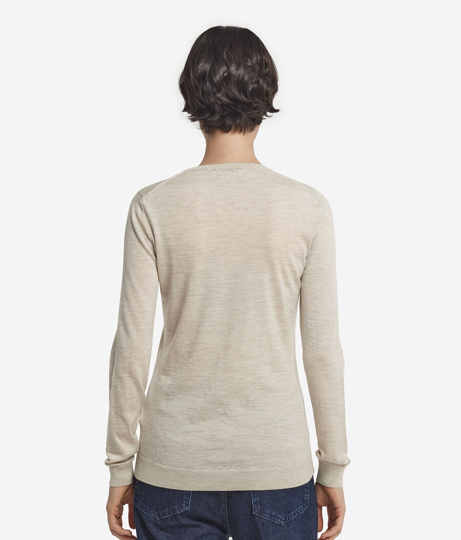 maglione girocollo in cashmere ultrafine