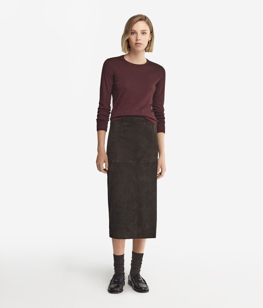 maglione girocollo in cashmere ultrafine
