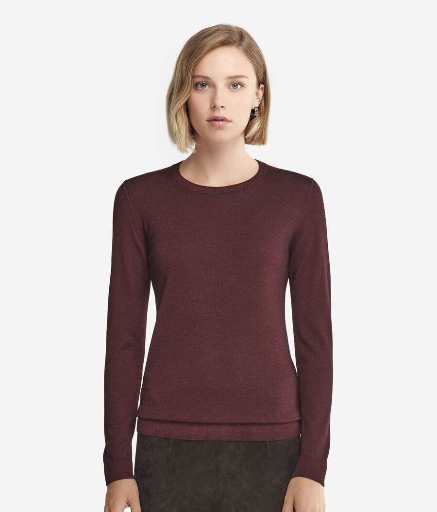 maglione girocollo in cashmere ultrafine