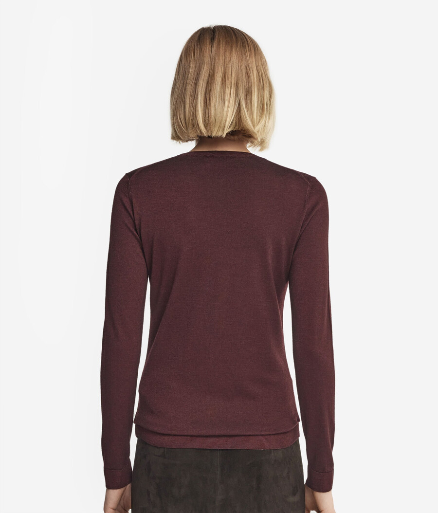 maglione girocollo in cashmere ultrafine