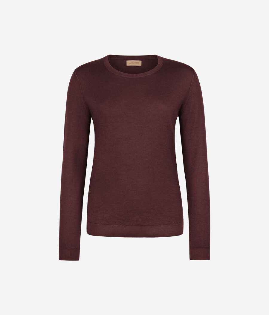 maglione girocollo in cashmere ultrafine