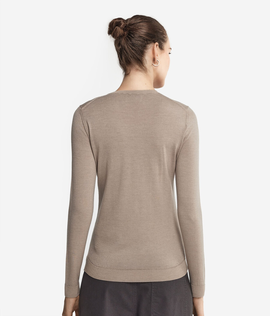 maglione girocollo in cashmere ultrafine