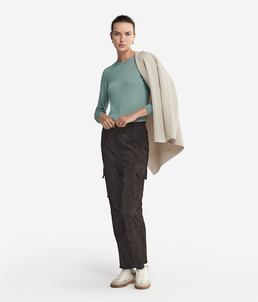 maglione girocollo in cashmere ultrafine