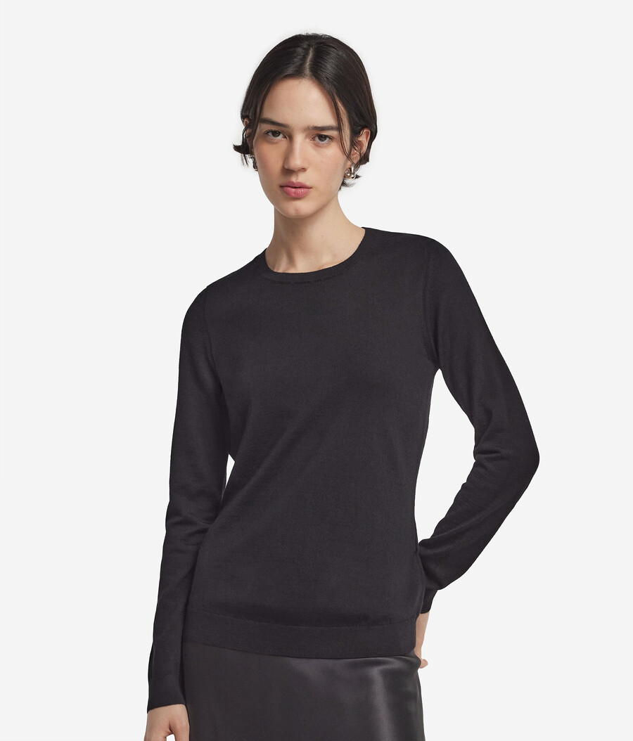maglione girocollo in cashmere ultrafine
