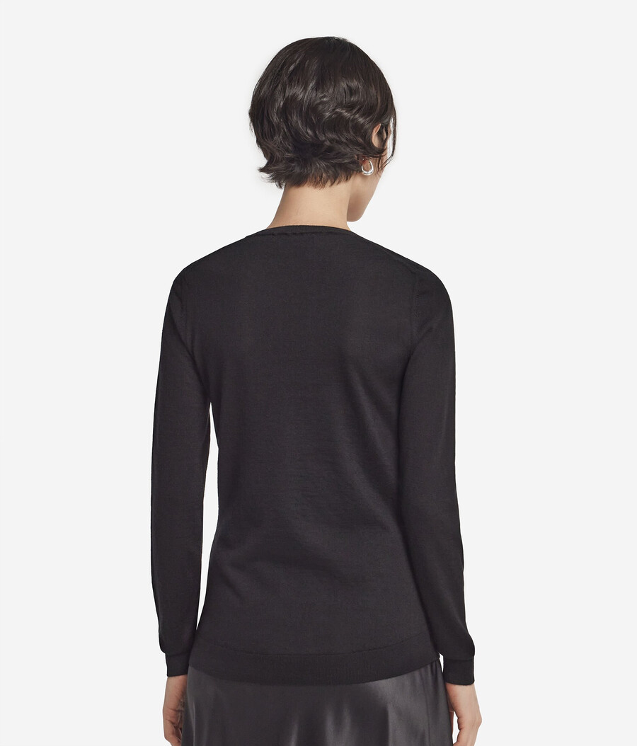 maglione girocollo in cashmere ultrafine