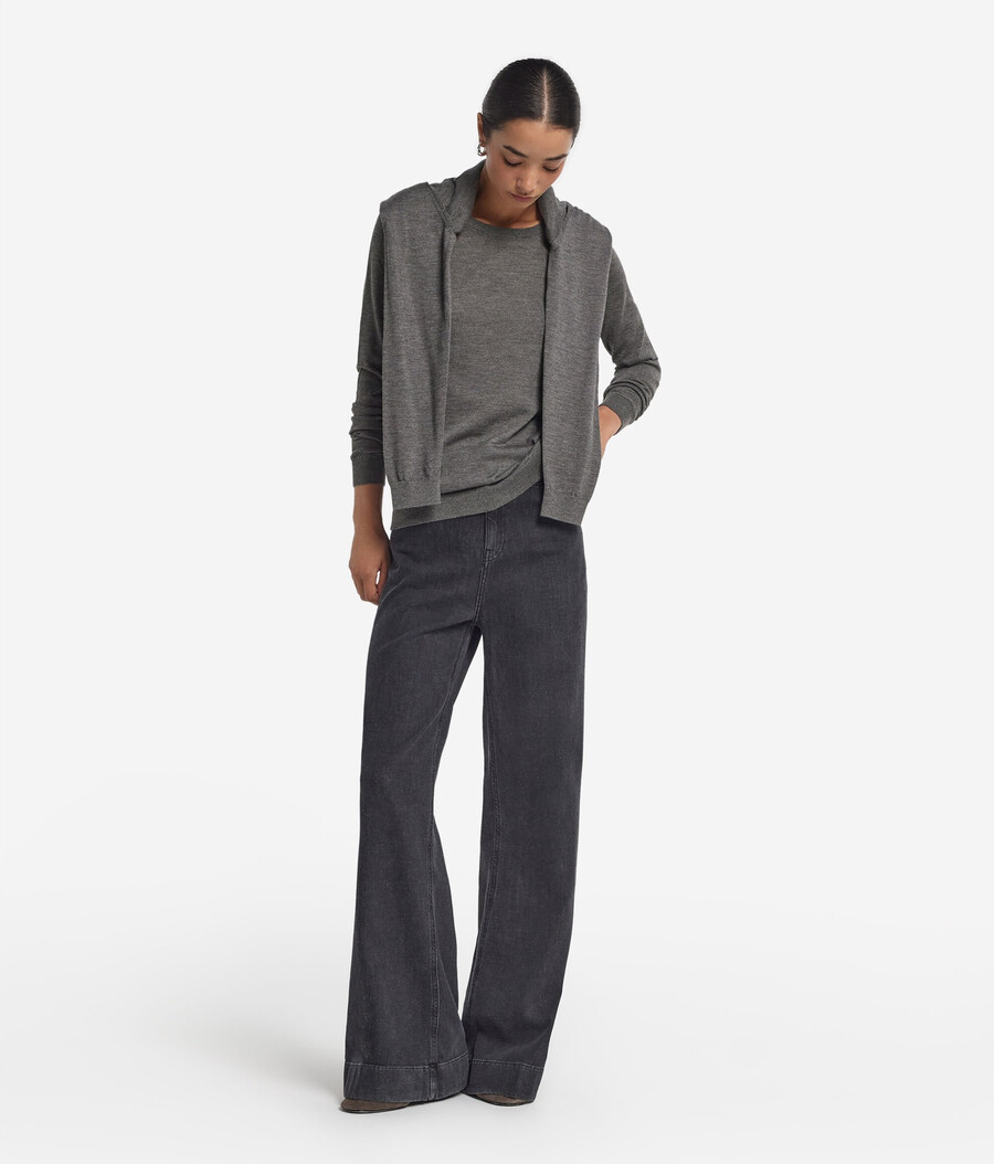 maglione girocollo in cashmere ultrafine