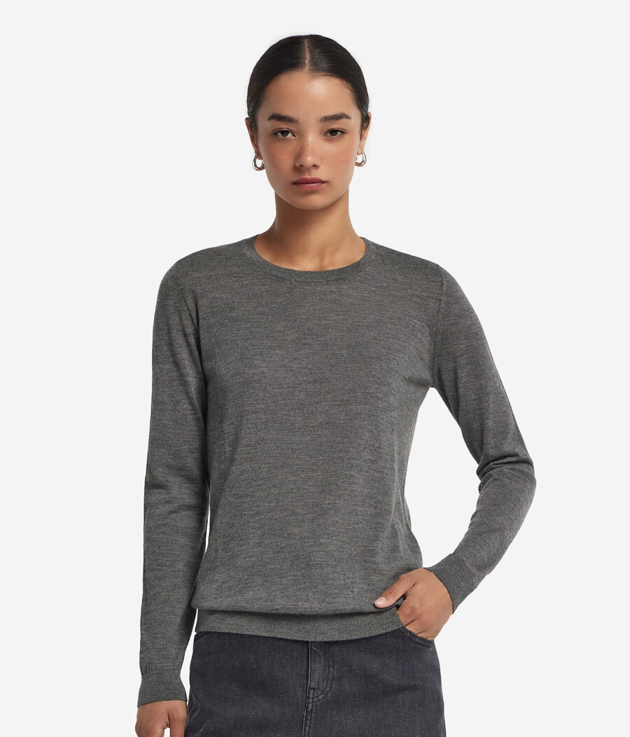 maglione girocollo in cashmere ultrafine