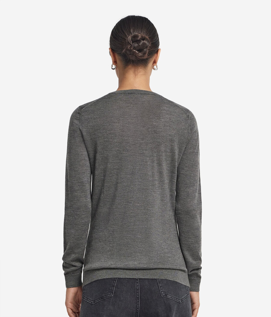 maglione girocollo in cashmere ultrafine