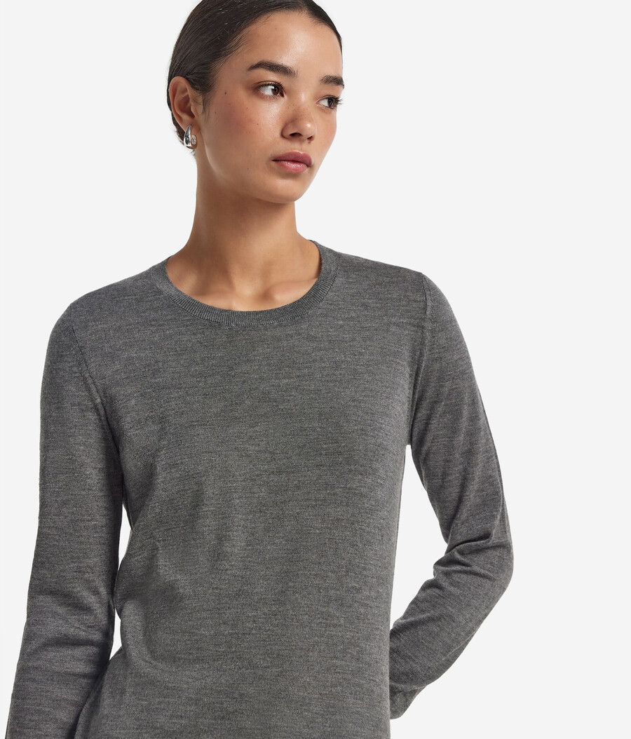 maglione girocollo in cashmere ultrafine