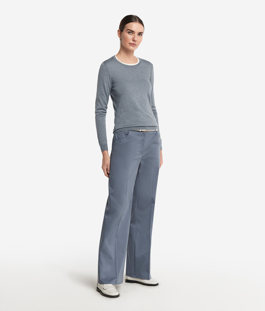 maglione girocollo in cashmere ultrafine