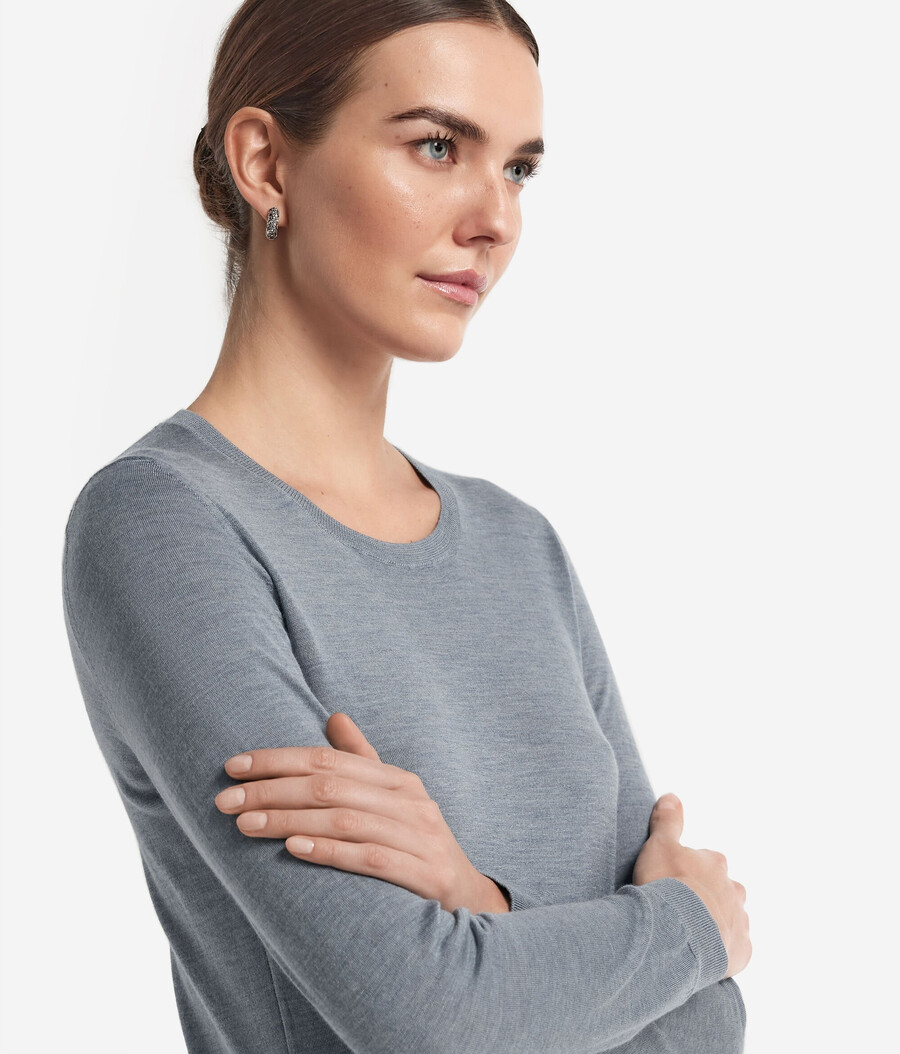 maglione girocollo in cashmere ultrafine