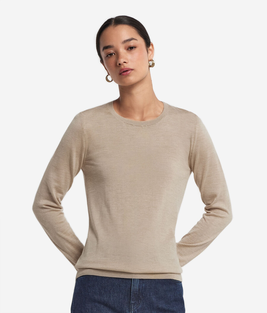 maglione girocollo in cashmere ultrafine