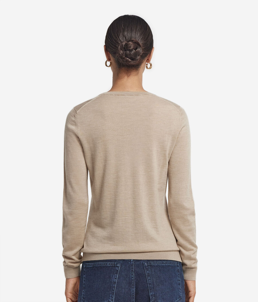 maglione girocollo in cashmere ultrafine