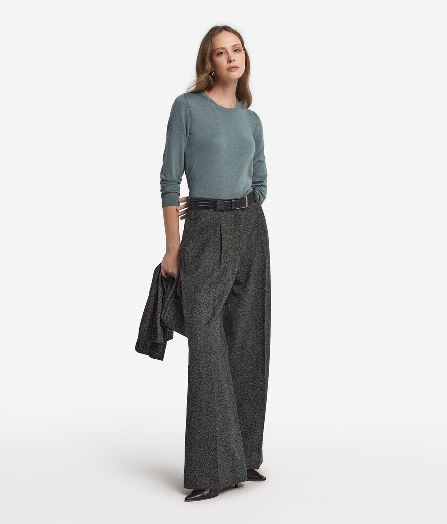 maglione girocollo in cashmere ultrafine