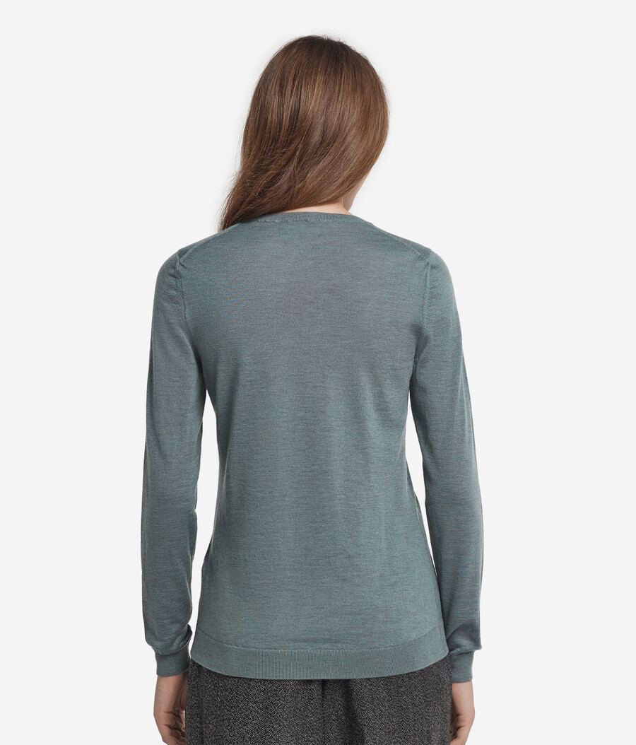 maglione girocollo in cashmere ultrafine