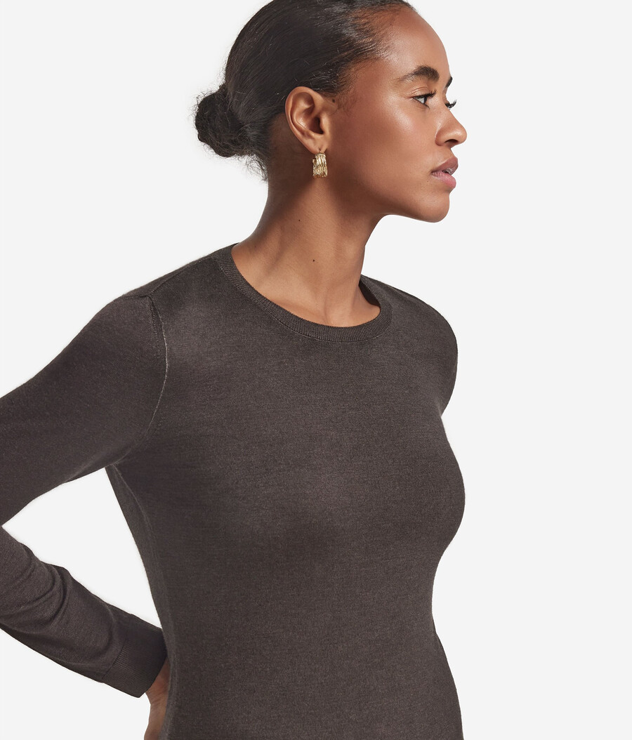 maglione girocollo in cashmere ultrafine