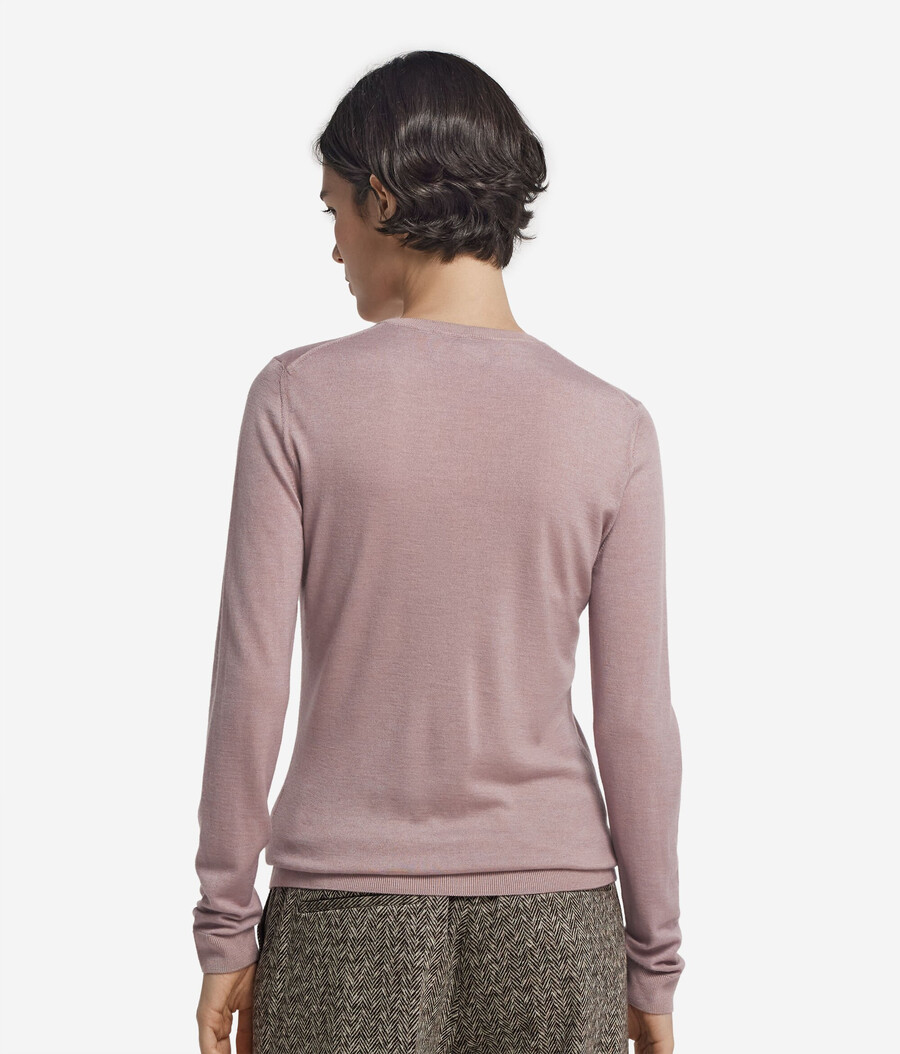 maglione girocollo in cashmere ultrafine