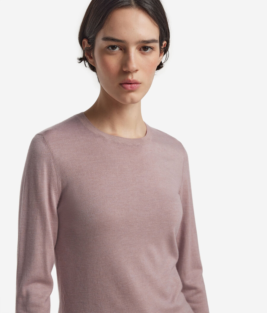 maglione girocollo in cashmere ultrafine