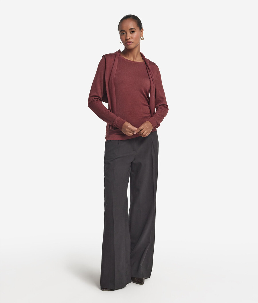 maglione girocollo in cashmere ultrafine