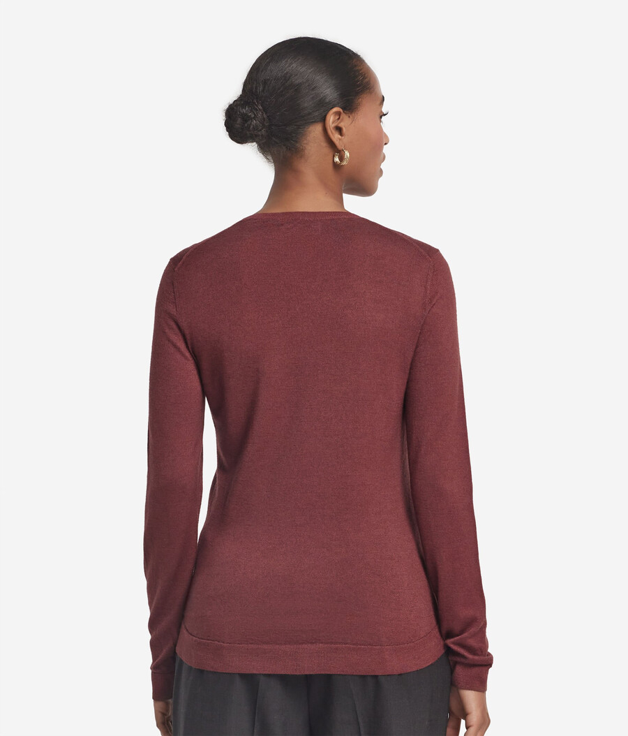 maglione girocollo in cashmere ultrafine