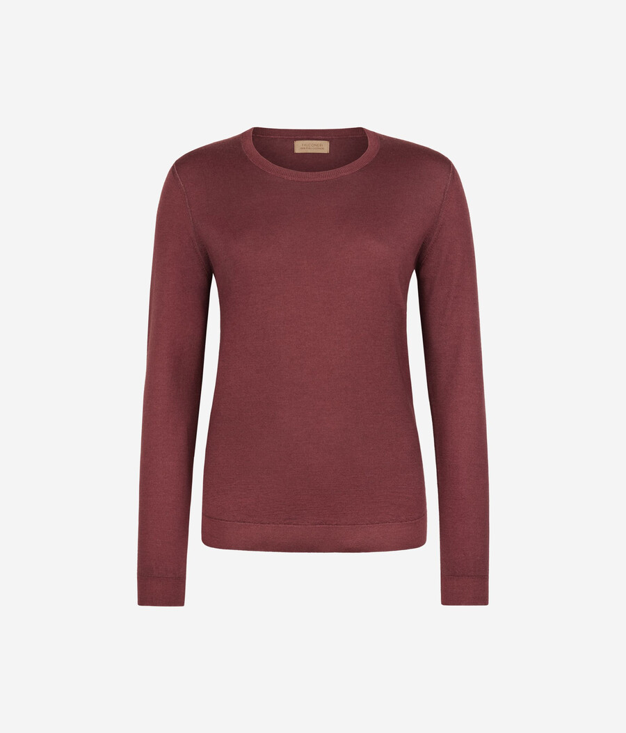 maglione girocollo in cashmere ultrafine