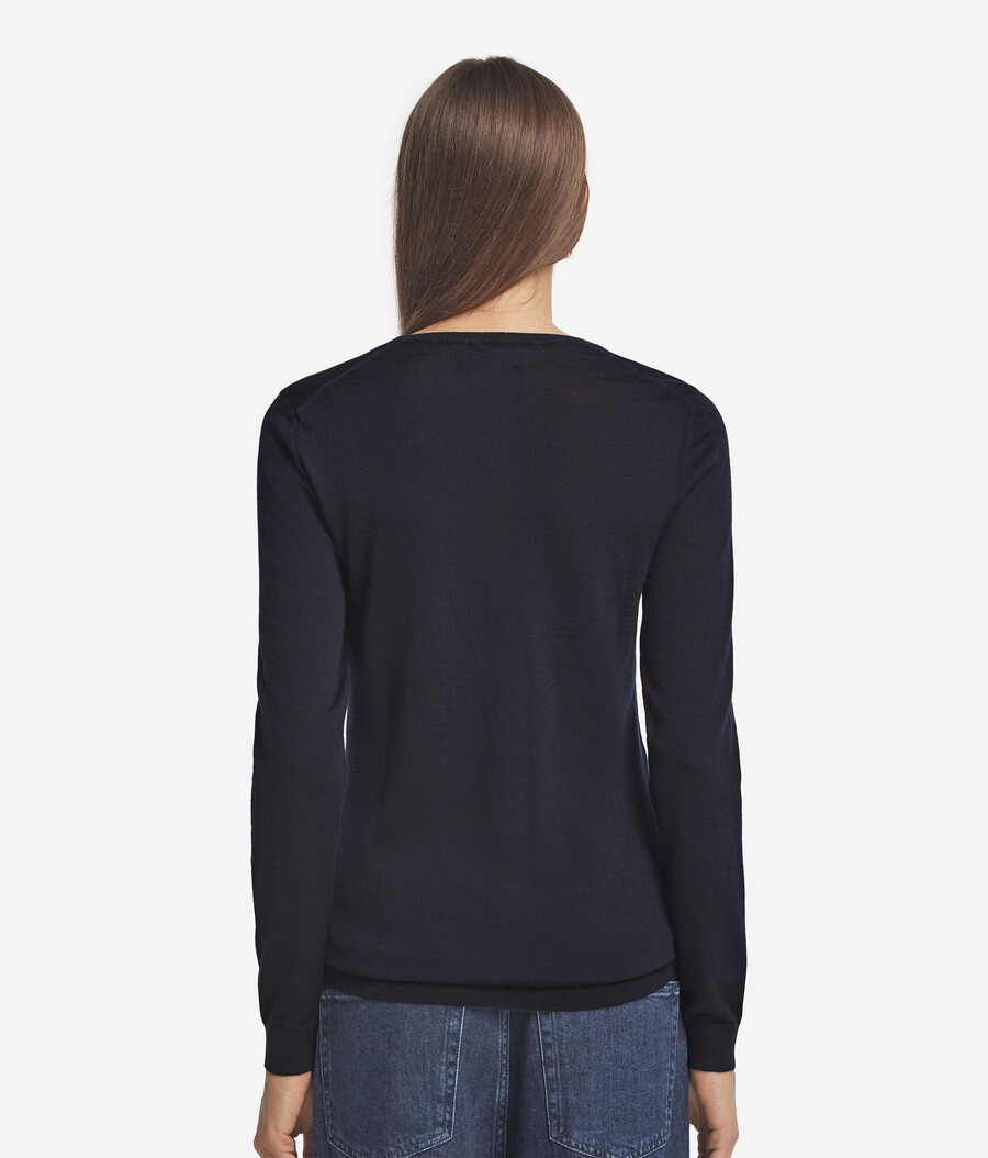 maglione girocollo in cashmere ultrafine