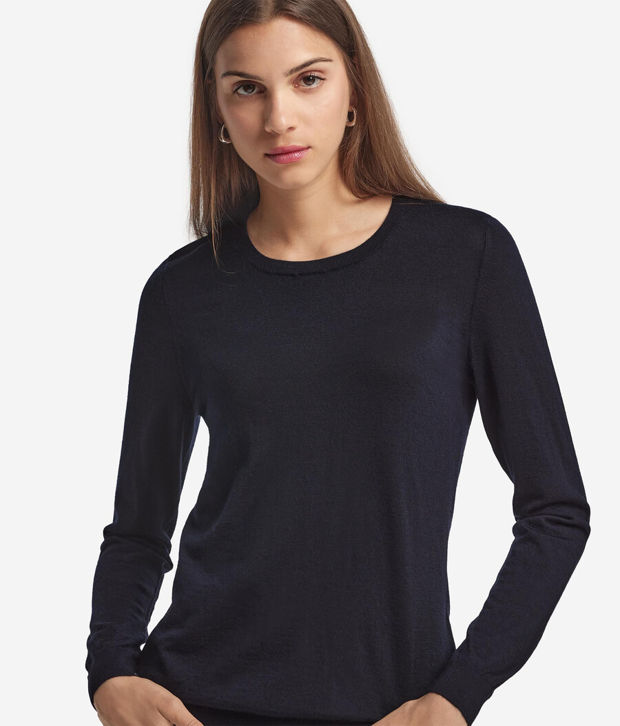 maglione girocollo in cashmere ultrafine