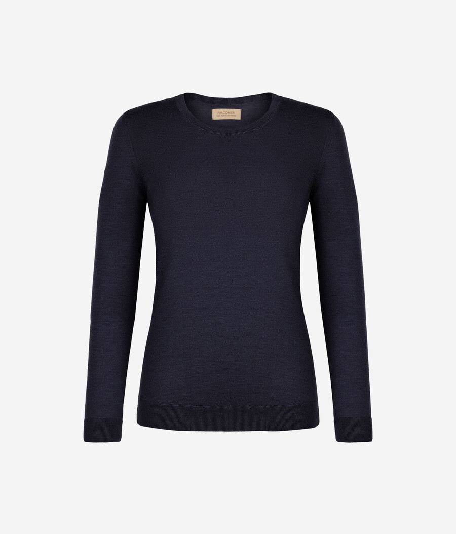 maglione girocollo in cashmere ultrafine