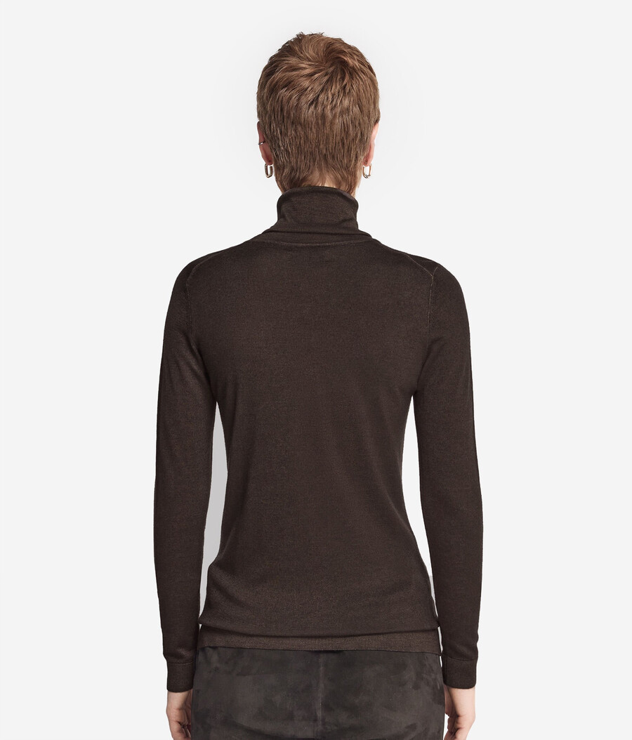 maglione a collo alto in cashmere ultrafine