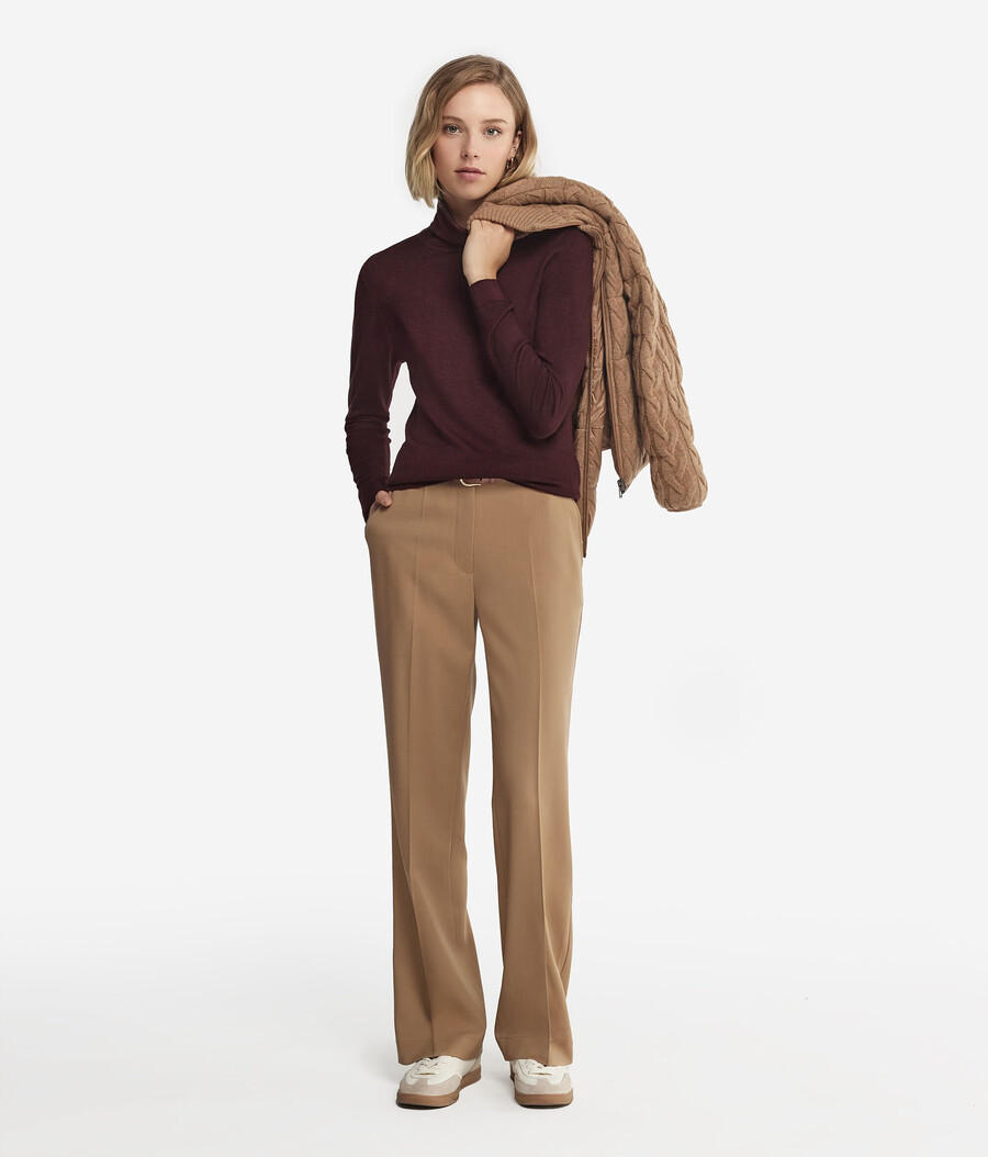 maglione a collo alto in cashmere ultrafine