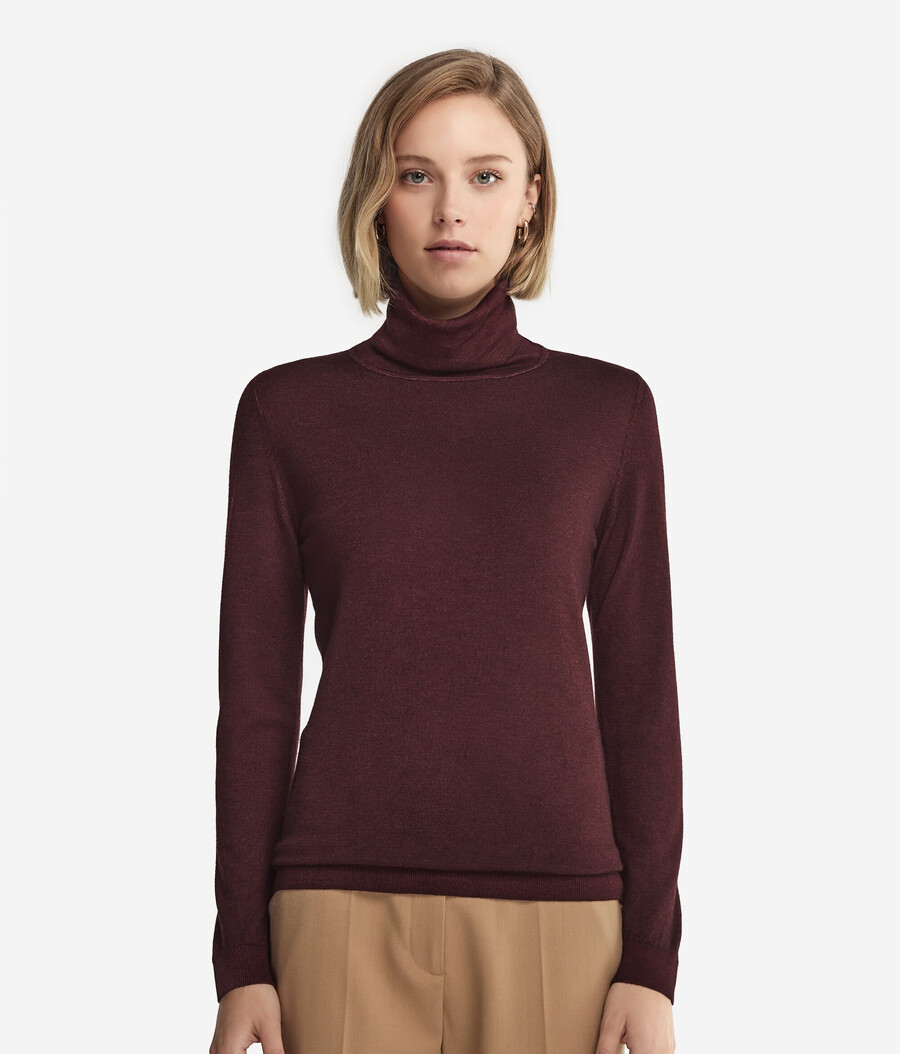 maglione a collo alto in cashmere ultrafine