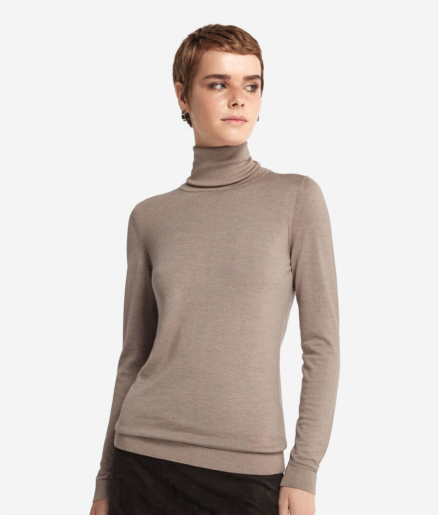 maglione a collo alto in cashmere ultrafine
