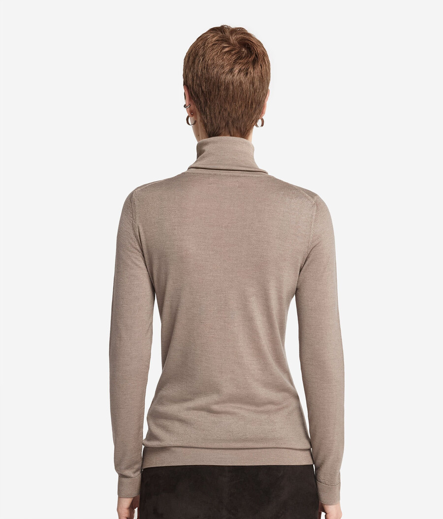 maglione a collo alto in cashmere ultrafine