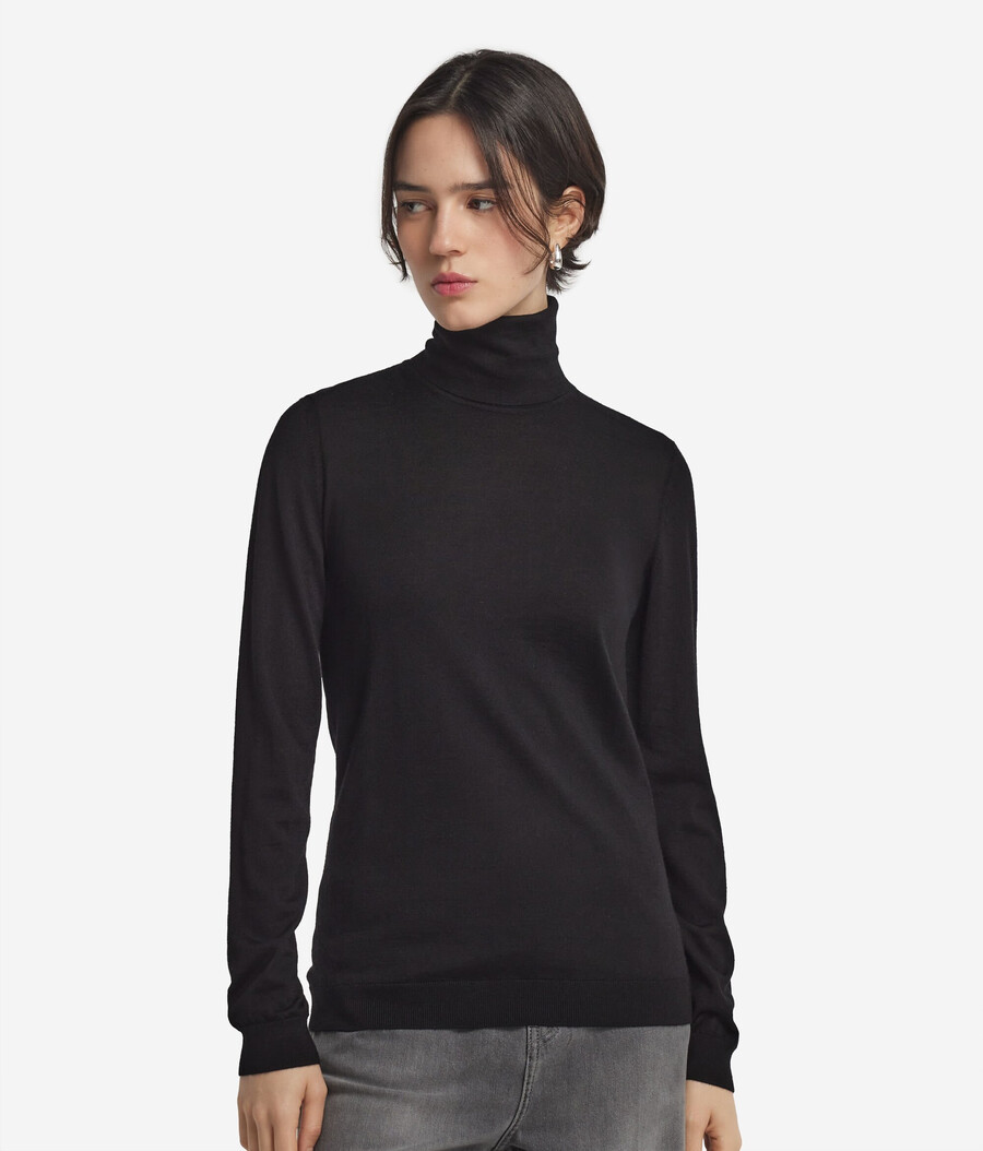 maglione a collo alto in cashmere ultrafine