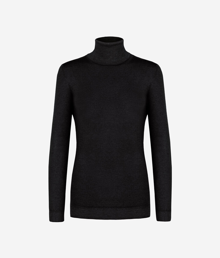 maglione a collo alto in cashmere ultrafine