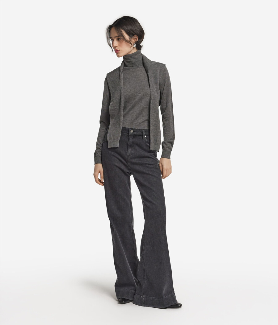 maglione a collo alto in cashmere ultrafine