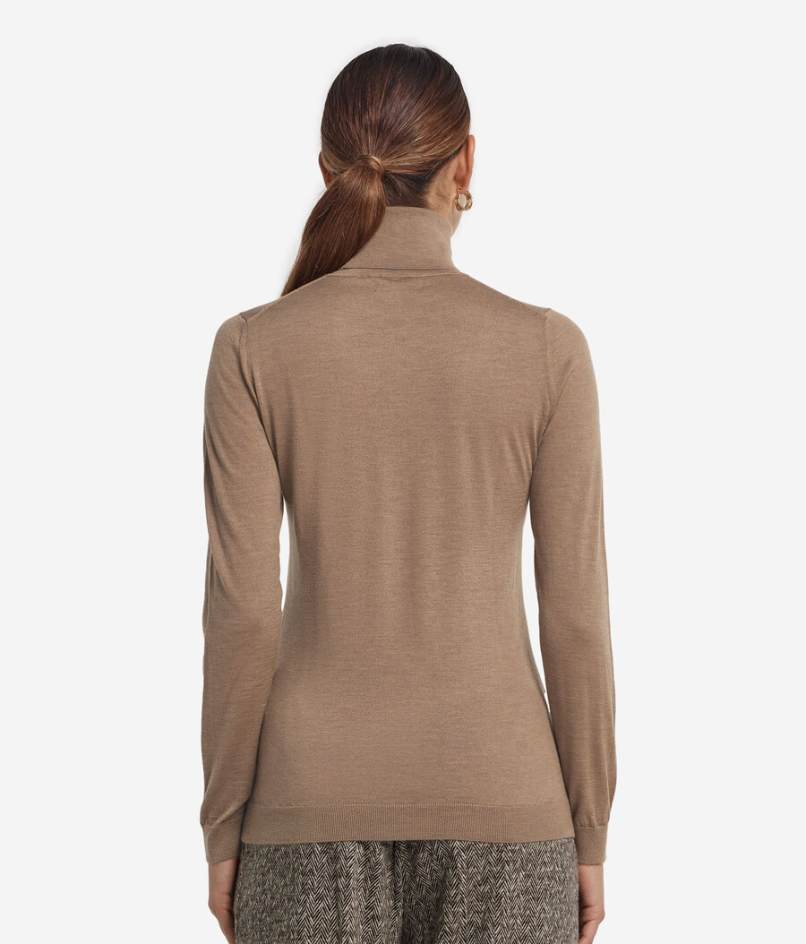 maglione a collo alto in cashmere ultrafine