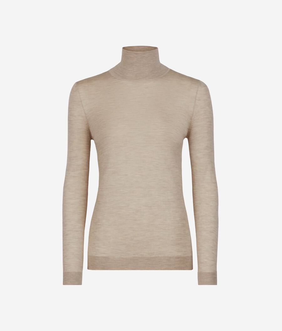 maglione a collo alto in cashmere ultrafine
