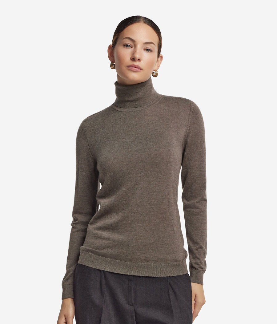 maglione a collo alto in cashmere ultrafine