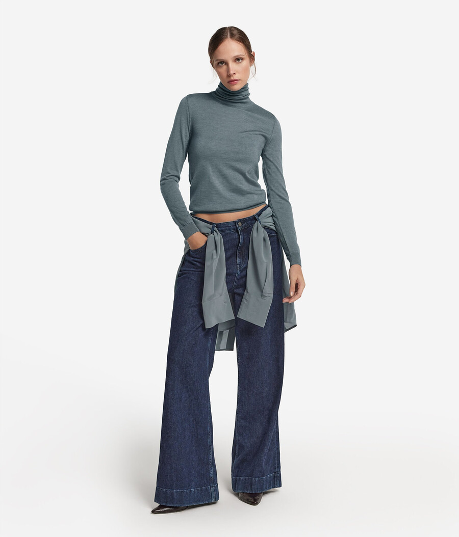 maglione a collo alto in cashmere ultrafine