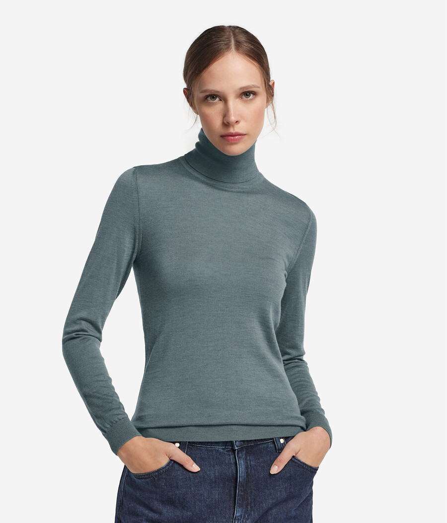 maglione a collo alto in cashmere ultrafine