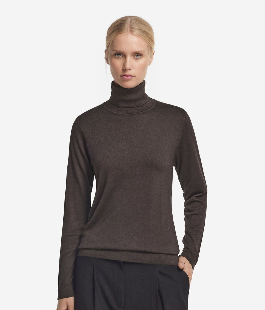 maglione a collo alto in cashmere ultrafine