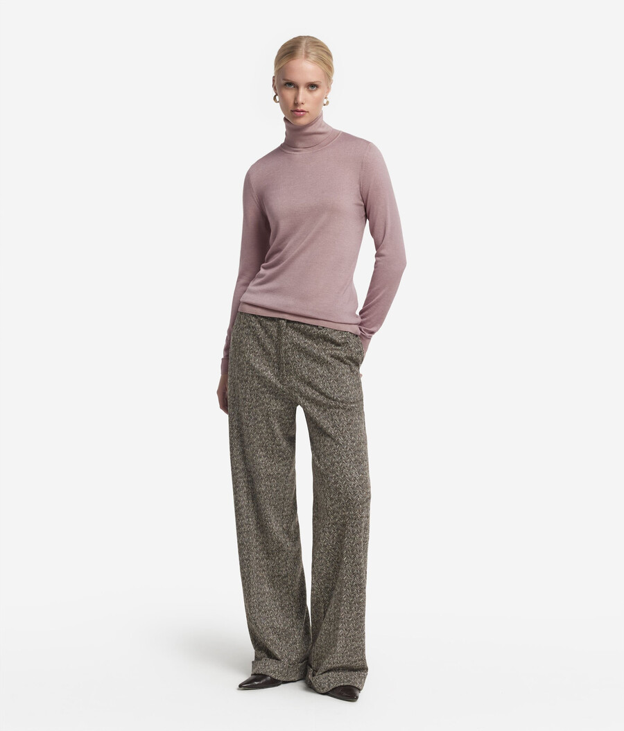 maglione a collo alto in cashmere ultrafine