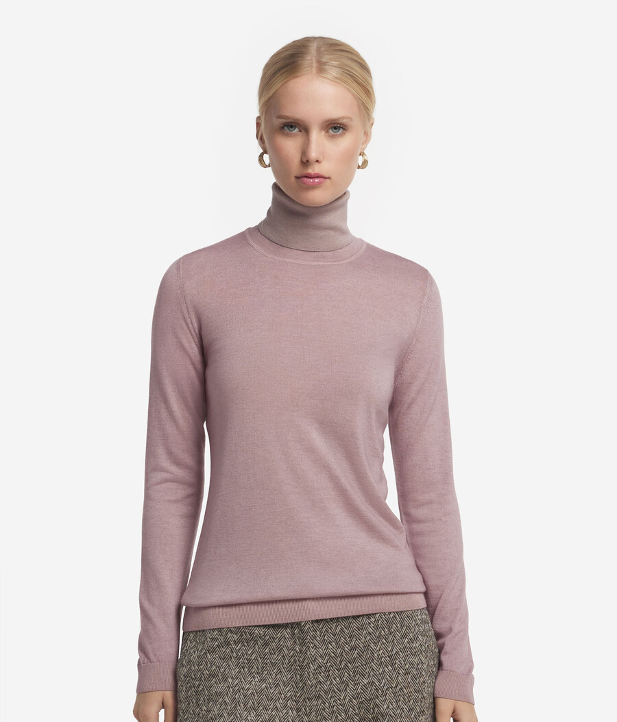 maglione a collo alto in cashmere ultrafine