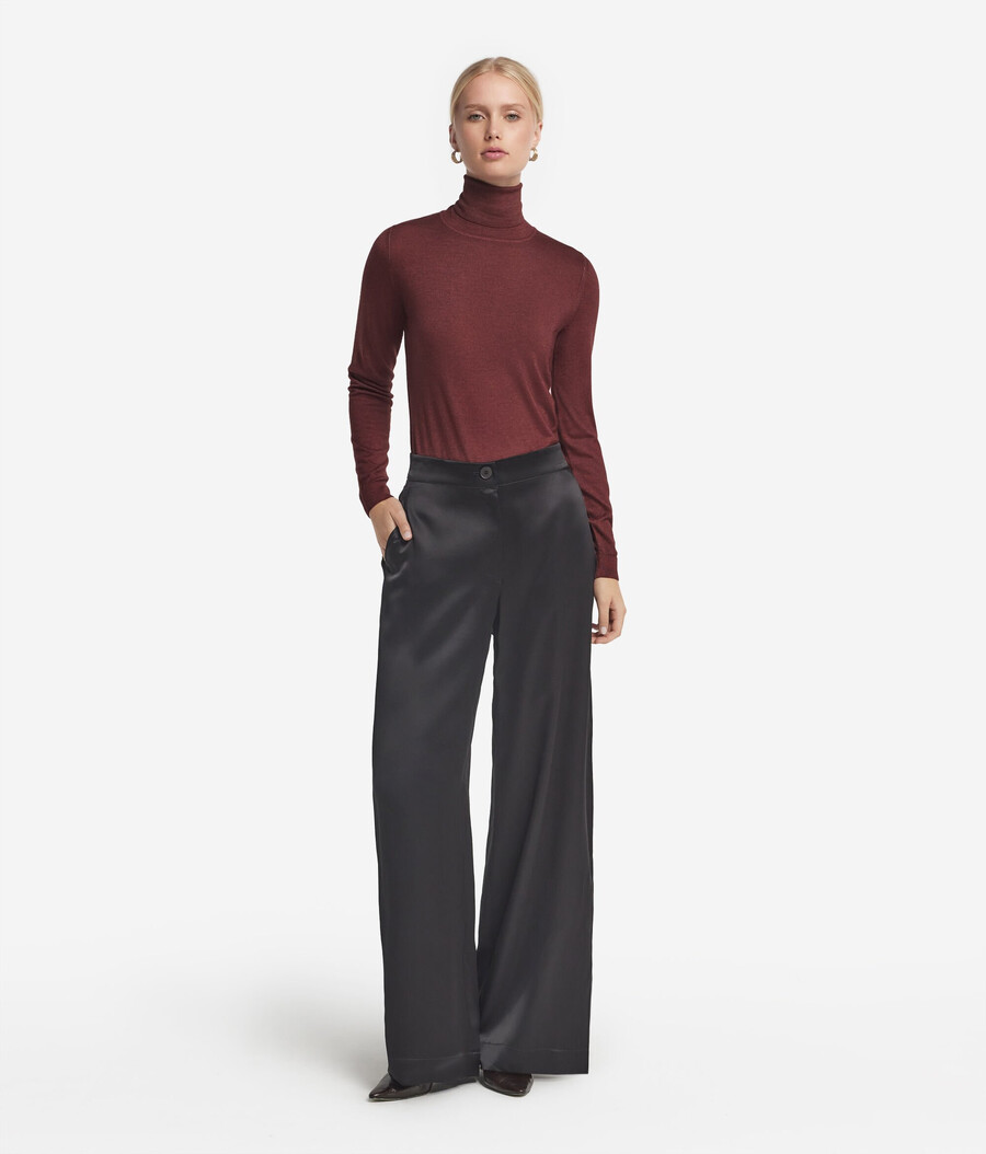 maglione a collo alto in cashmere ultrafine