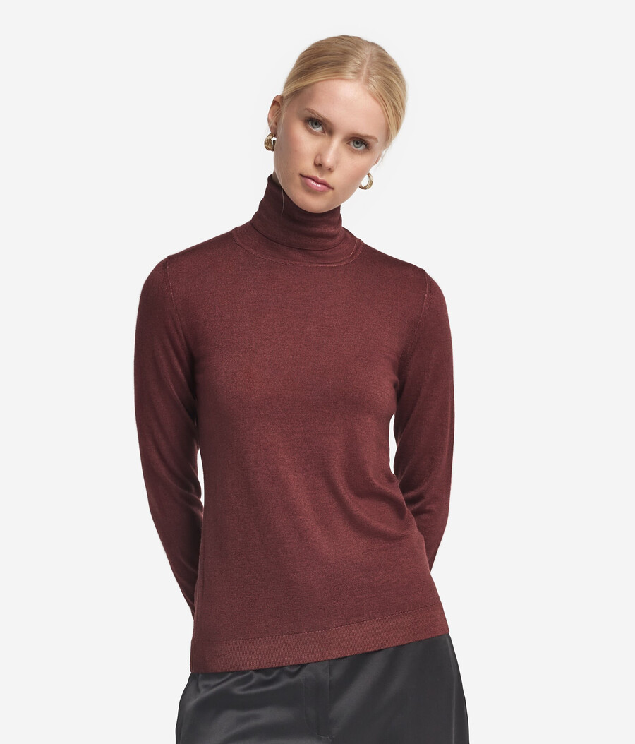maglione a collo alto in cashmere ultrafine